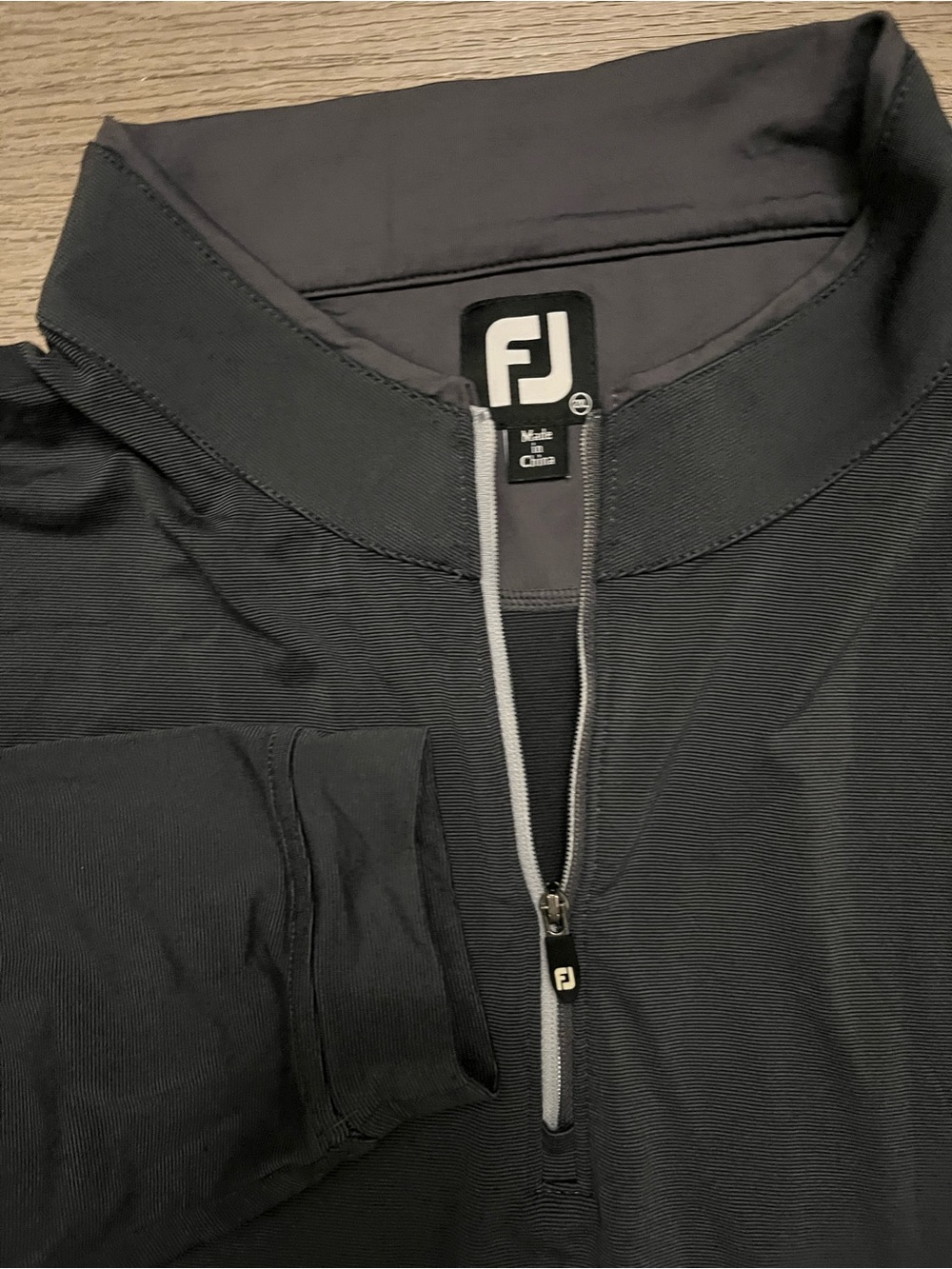 FootJoy Black Performance Quarter-Zip Pullover